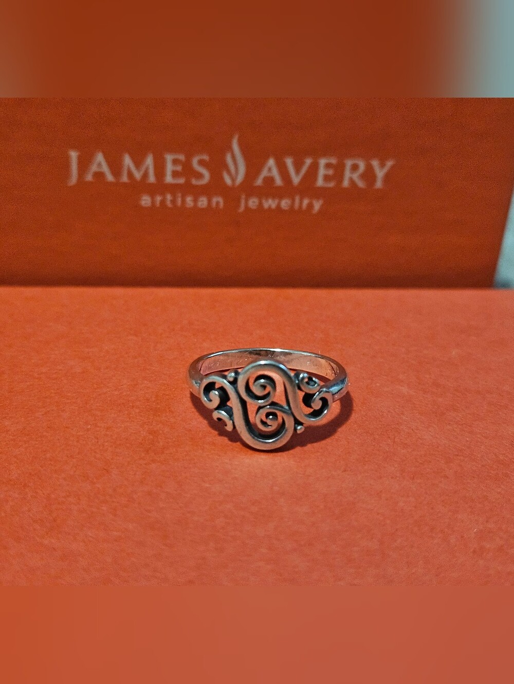 James Avery Retired Sapnish Swirl Sterling Silver Ring Size 7.5